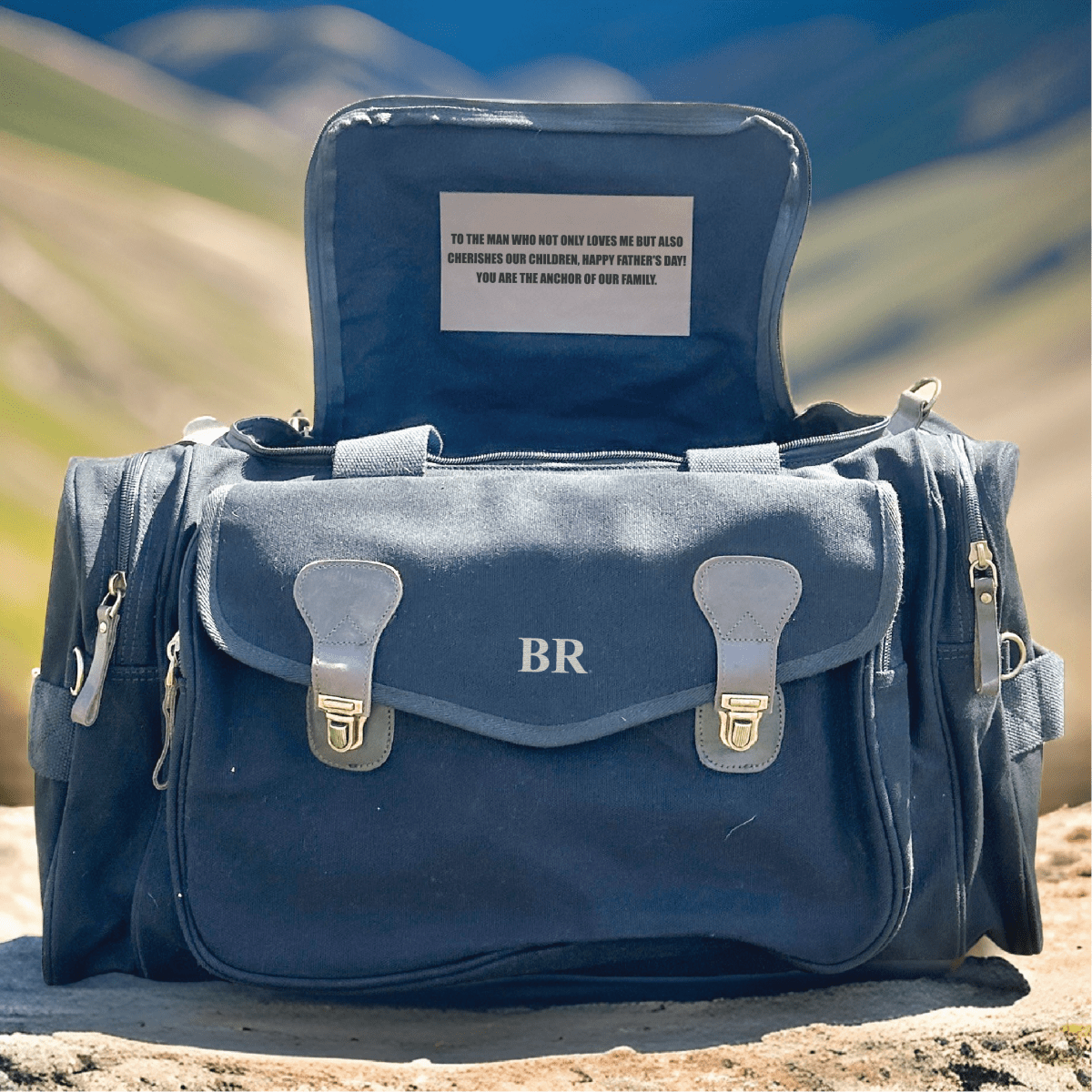 Unique Personalized Sentimental Personalized Duffle Bag Customized Fathers Day Gifts for Men by Groovy Guy