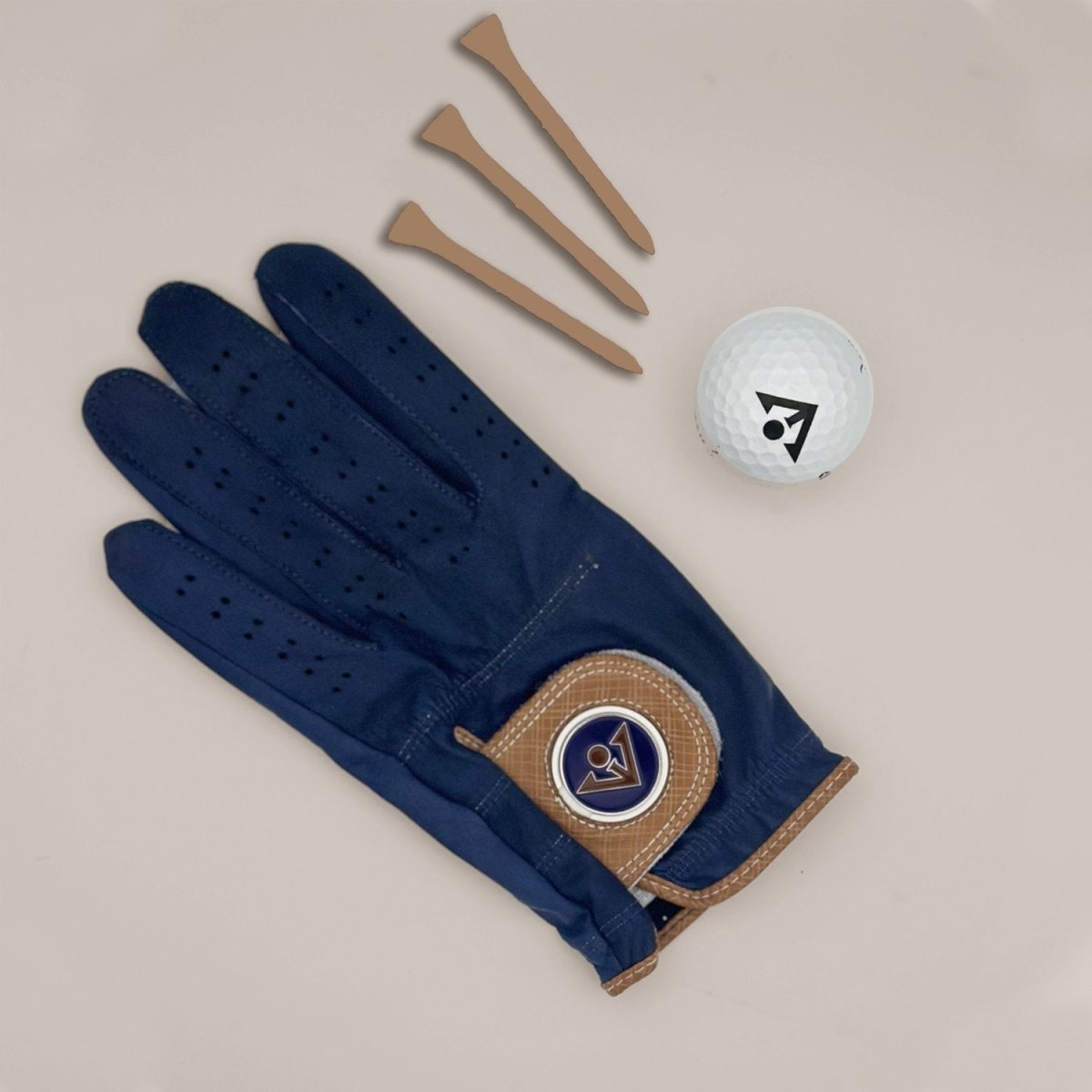 Unique Personalized Midnight Midtown | Men's Navy Blue Golf Glove Customized Men Sized Golf Gloves Gifts for Men by Groovy Guy
