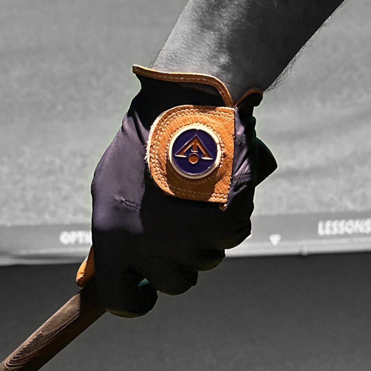 Unique Personalized Midnight Midtown | Men's Navy Blue Golf Glove Customized Men Sized Golf Gloves Gifts for Men by Groovy Guy