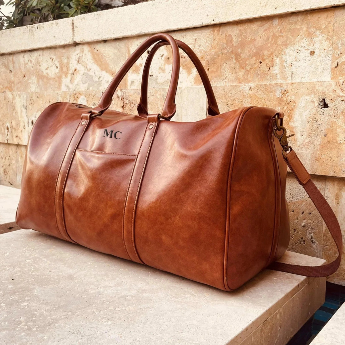 Monogrammed Duffle Bag for Men