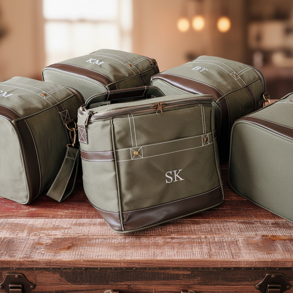 Unique Personalized Monogrammed Combat Cooler Customized Groomsmen Gifts Gifts for Men by Groovy Guy