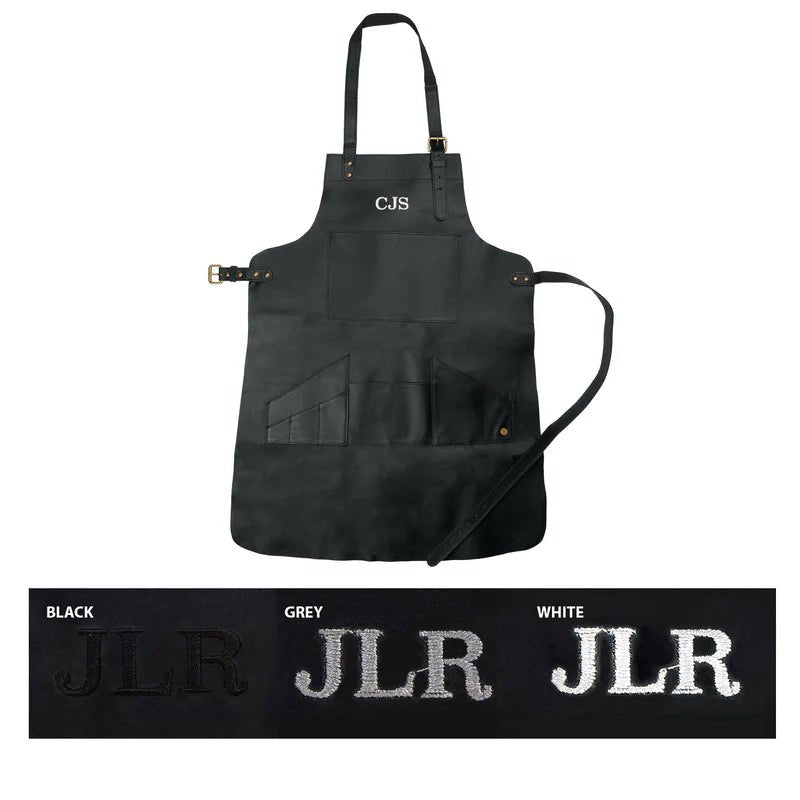 Unique Personalized Artisan Leather Work Apron Customized Apron Gifts for Men by Groovy Guy
