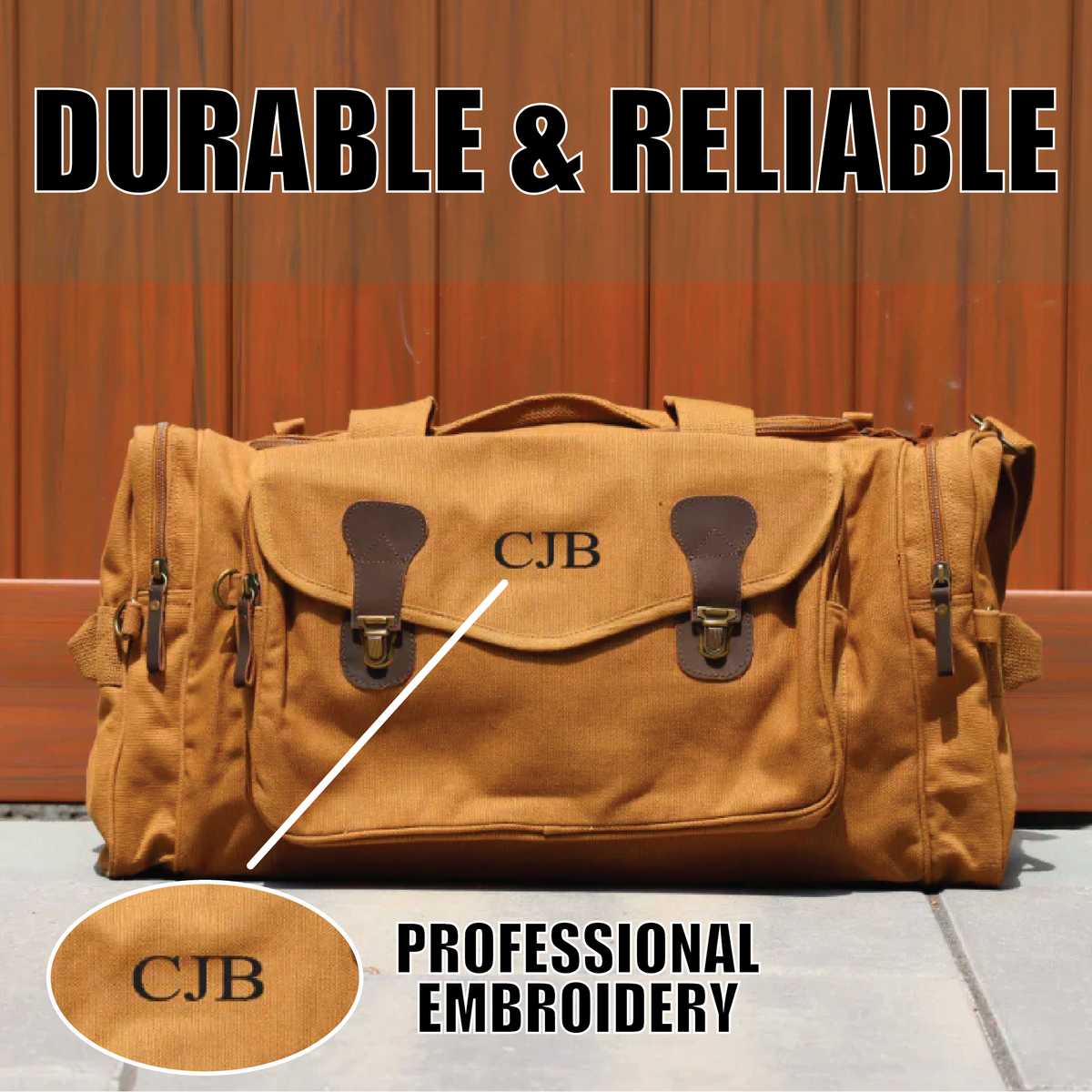 Voyager Personalized Canvas Duffle Bag