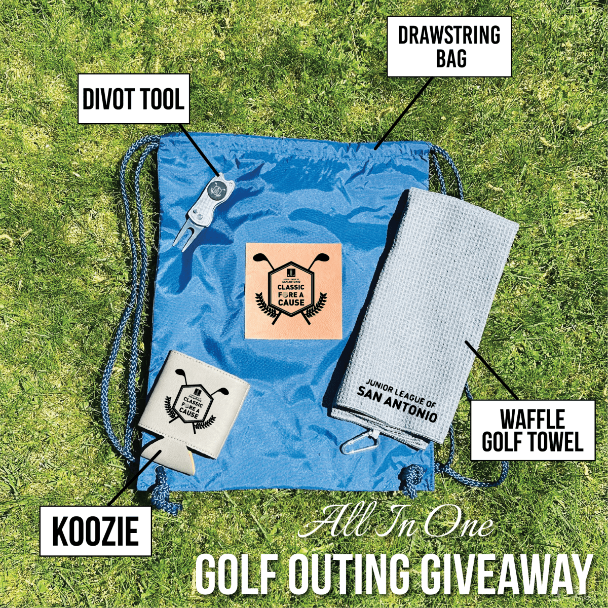 Unique Personalized Fairway Swag Bag Customized Golf Outing Gifts for Men by Groovy Guy