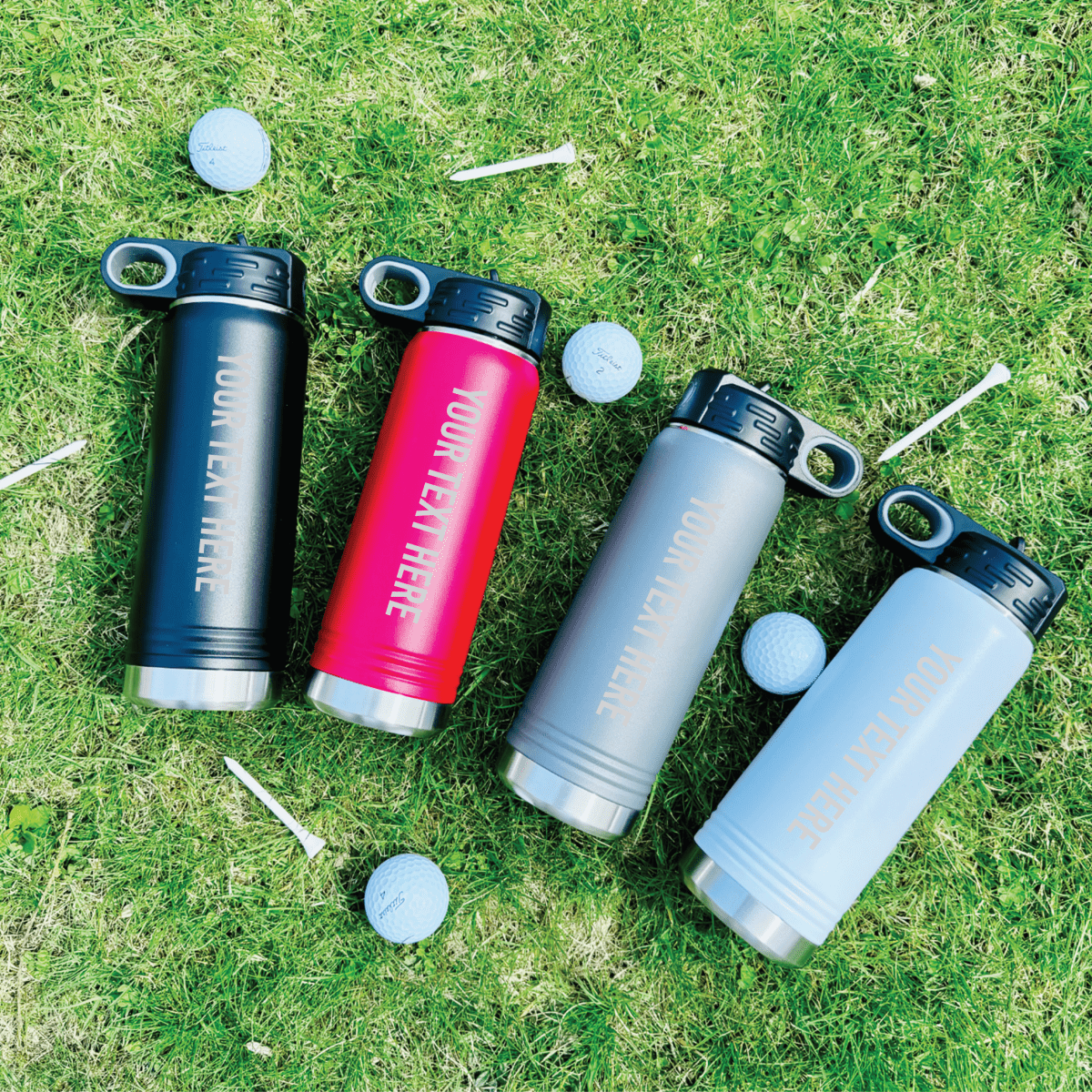 Unique Personalized Golf Tournament Water Bottle Customized Golf Water Bottles Gifts for Men by Groovy Guy