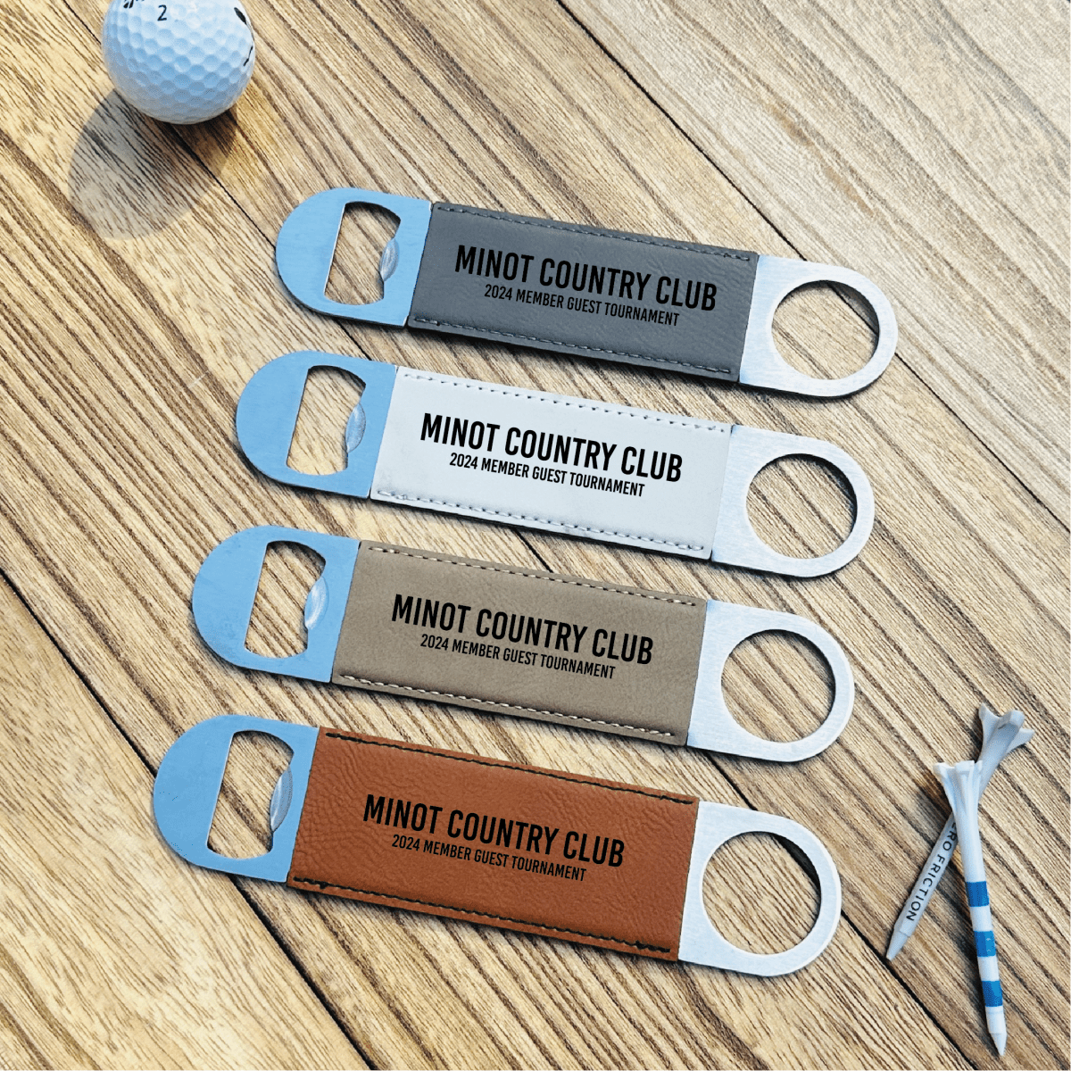 Unique Personalized Golf Tournament Bottle Opener Customized Gifts for Men by Groovy Guy