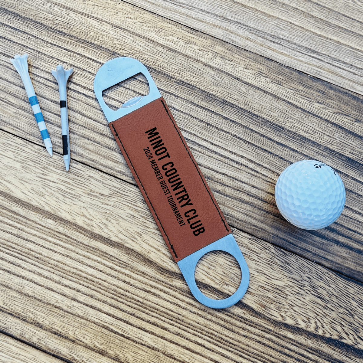 Unique Personalized Golf Tournament Bottle Opener Customized Gifts for Men by Groovy Guy