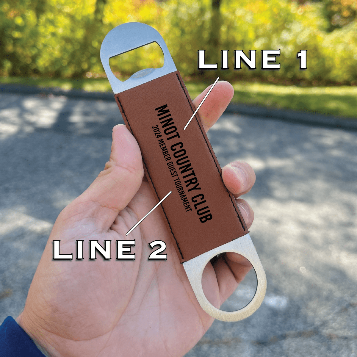 Unique Personalized Golf Tournament Bottle Opener Customized Gifts for Men by Groovy Guy