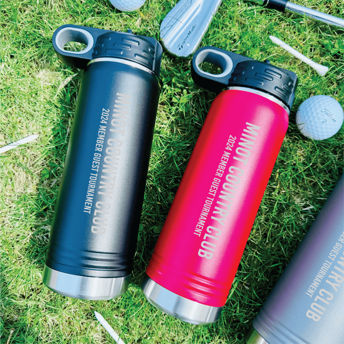 Unique Personalized Golf Tournament Water Bottle Customized Golf Water Bottles Gifts for Men by Groovy Guy