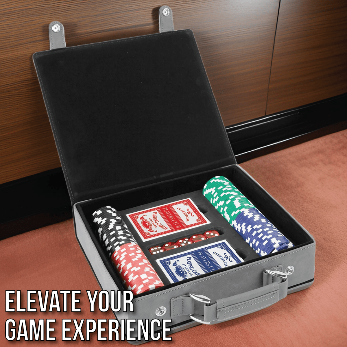 Unique Personalized Personalized Poker Set Customized Gift Set Gifts for Men by Groovy Guy