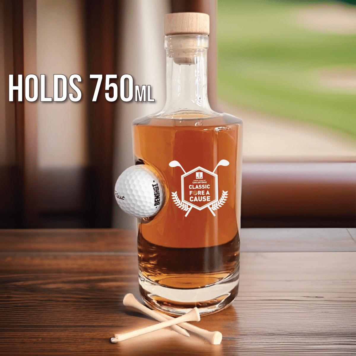Unique Personalized Custom Logo Golf Ball Decanter Customized Golf Outing Gifts for Men by Groovy Guy