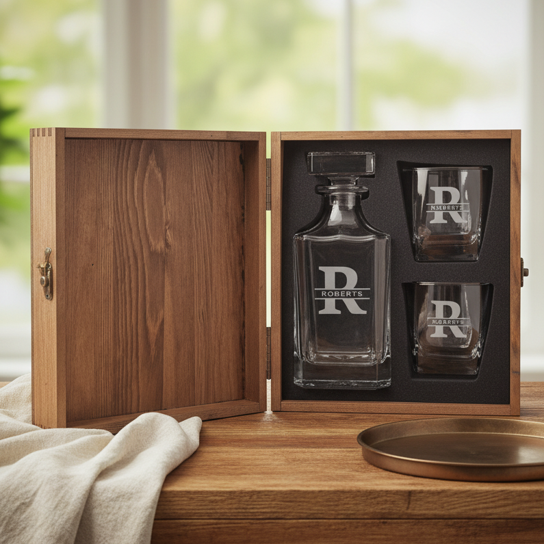 Personalized Decanter Set with Box