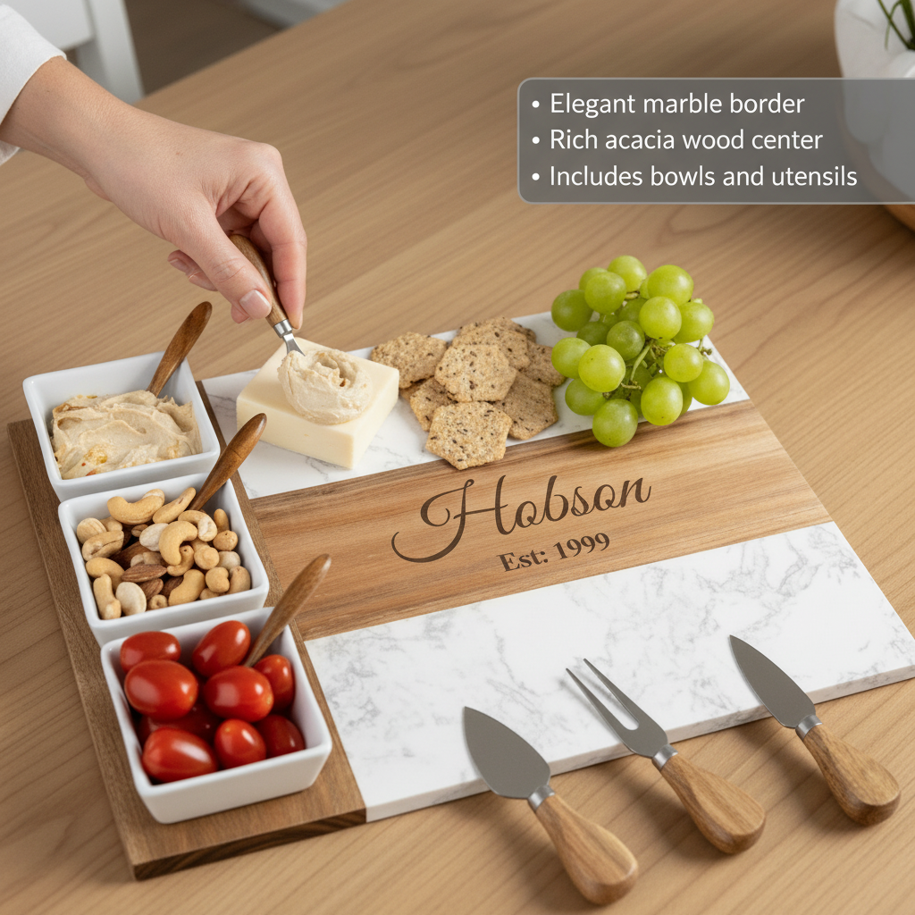Personalized Marble Serving Board