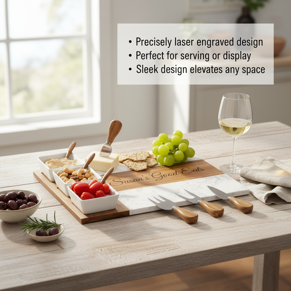 Personalized Marble Serving Board