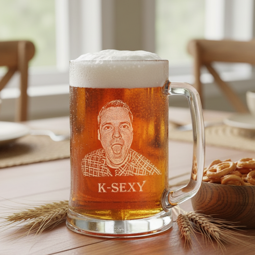 Custom Picture on Beer Mug