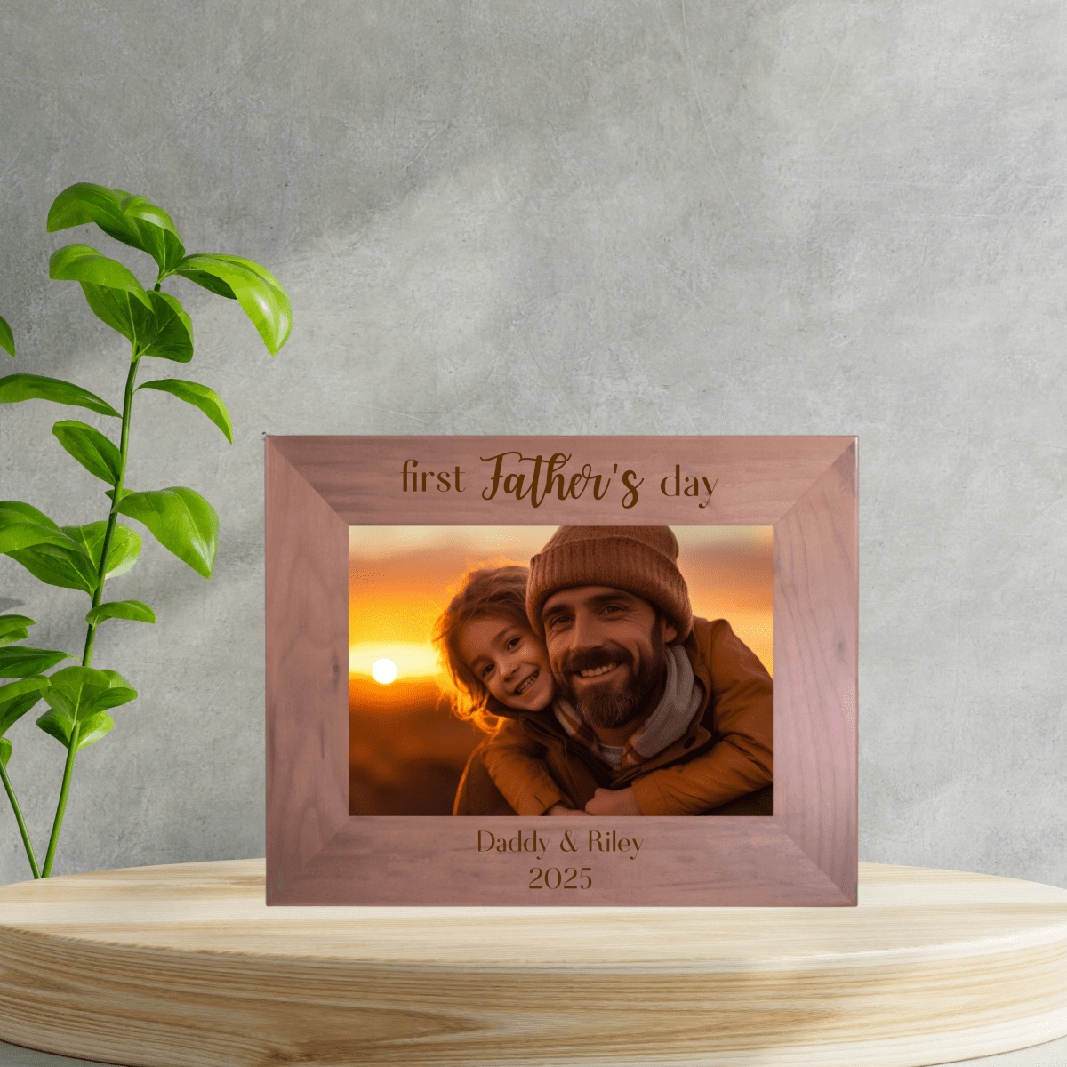 Unique Personalized First Father's Day Picture Frame Customized Picture Frame Gifts for Men by Groovy Guy