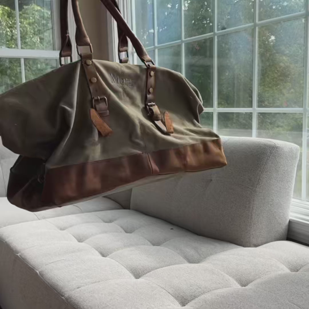 Personalized Weekender Duffle Bag for Men