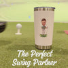 Unique Golf Gift Caricature Tumbler