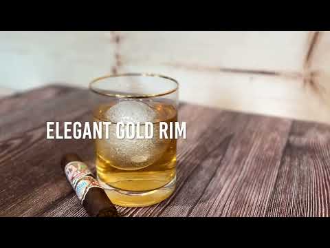 Gold Standard Monogrammed Whiskey Glasses