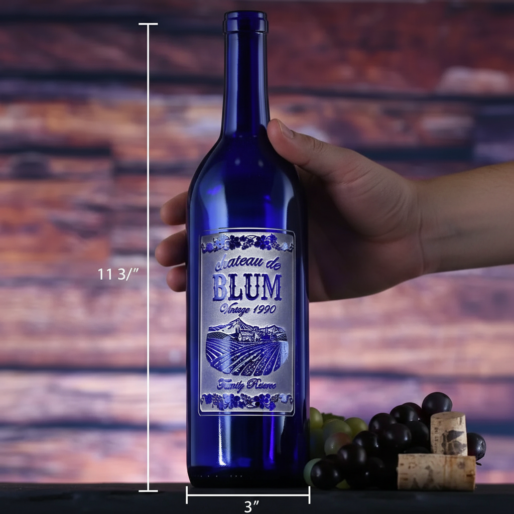 Engraved Wine Bottle
