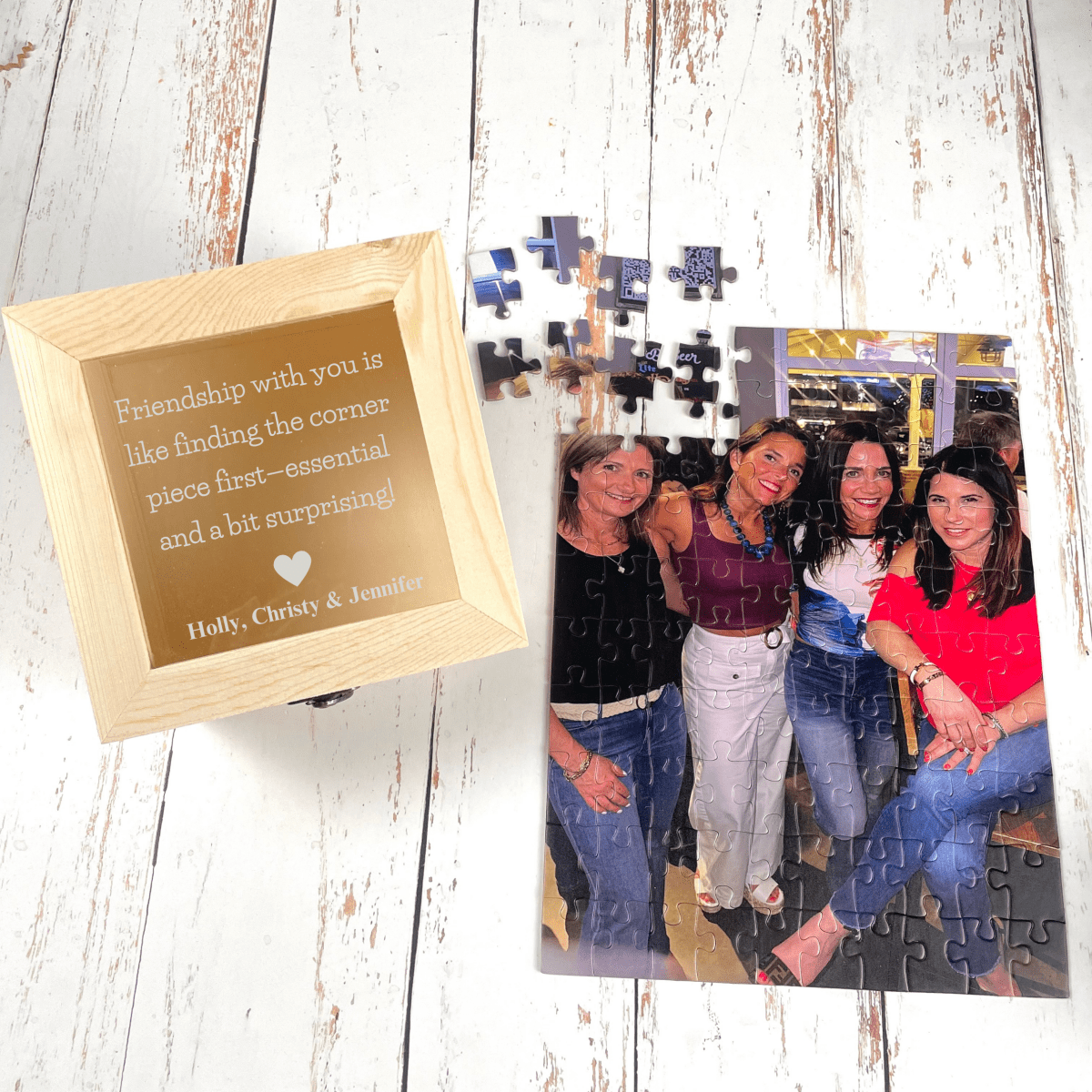 Unique Personalized Cherished Memories Photo Puzzle Customized Anniversary Gifts for Men by Groovy Guy