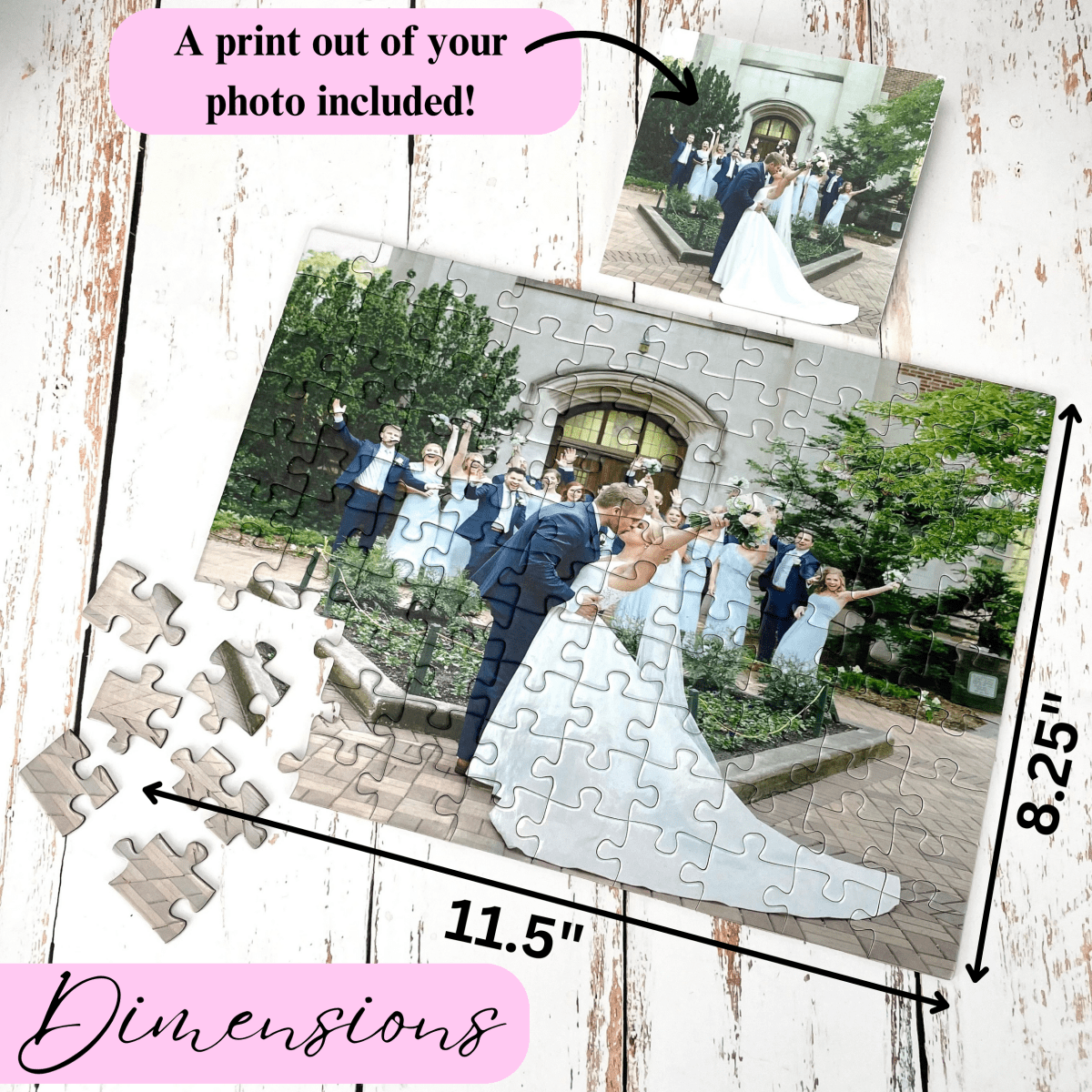 Unique Personalized Anniversary Puzzle Keepsake Customized Anniversary Gifts for Men by Groovy Guy