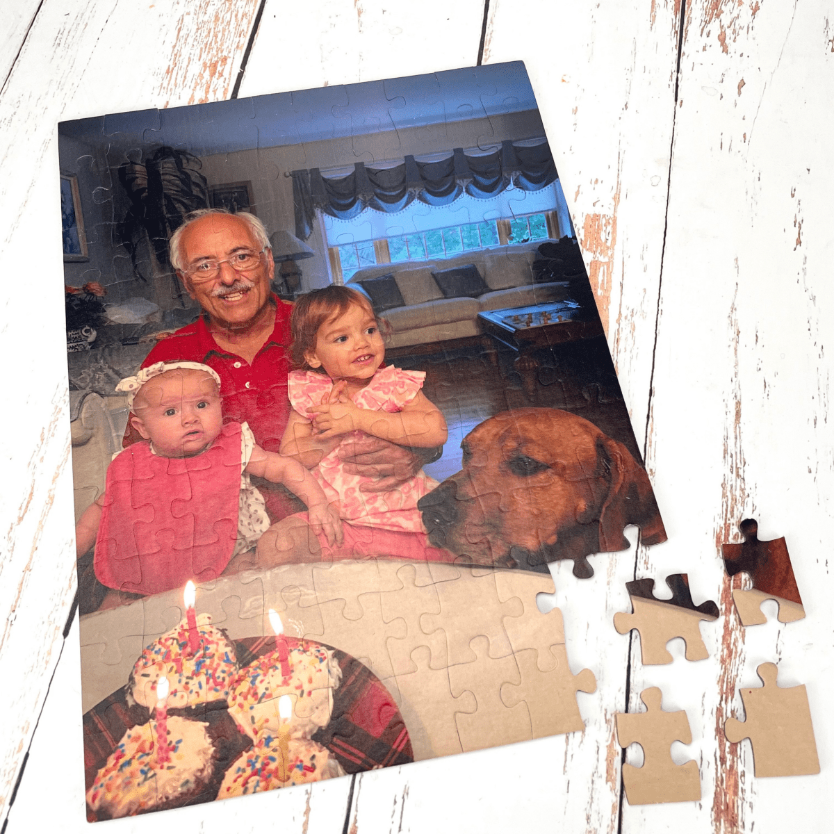 Unique Personalized Pieces of Love Puzzle Customized Fathers Day Gifts for Men by Groovy Guy