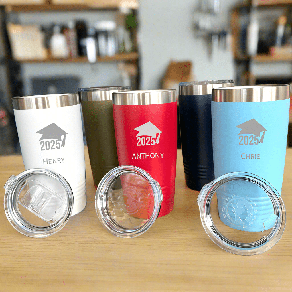 Unique Personalized Custom 2025 Grad Tumbler Customized graduation gifts for him Gifts for Men by Groovy Guy