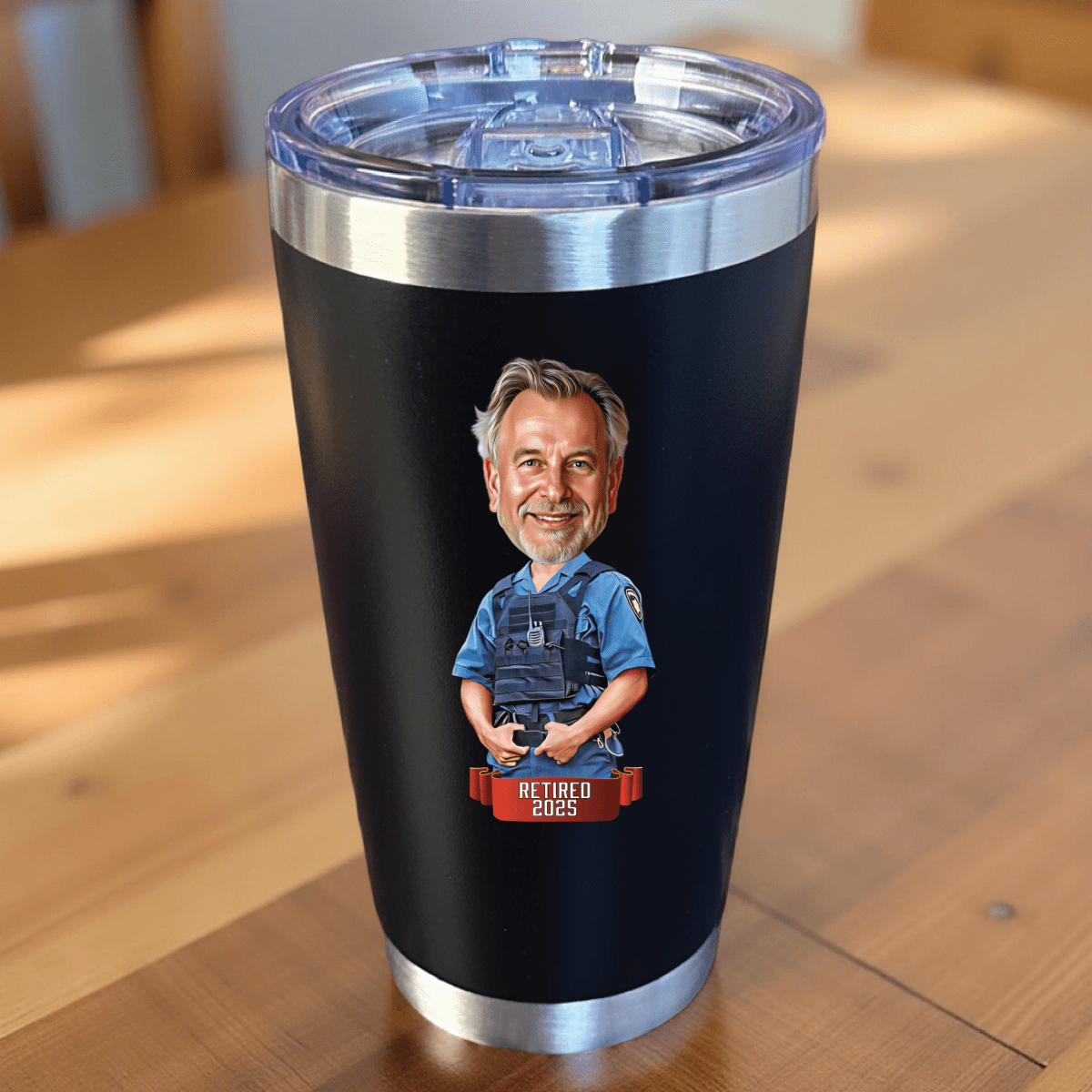 Unique Personalized Badge Of Honor Tumbler Customized Gifts for Men by Groovy Guy