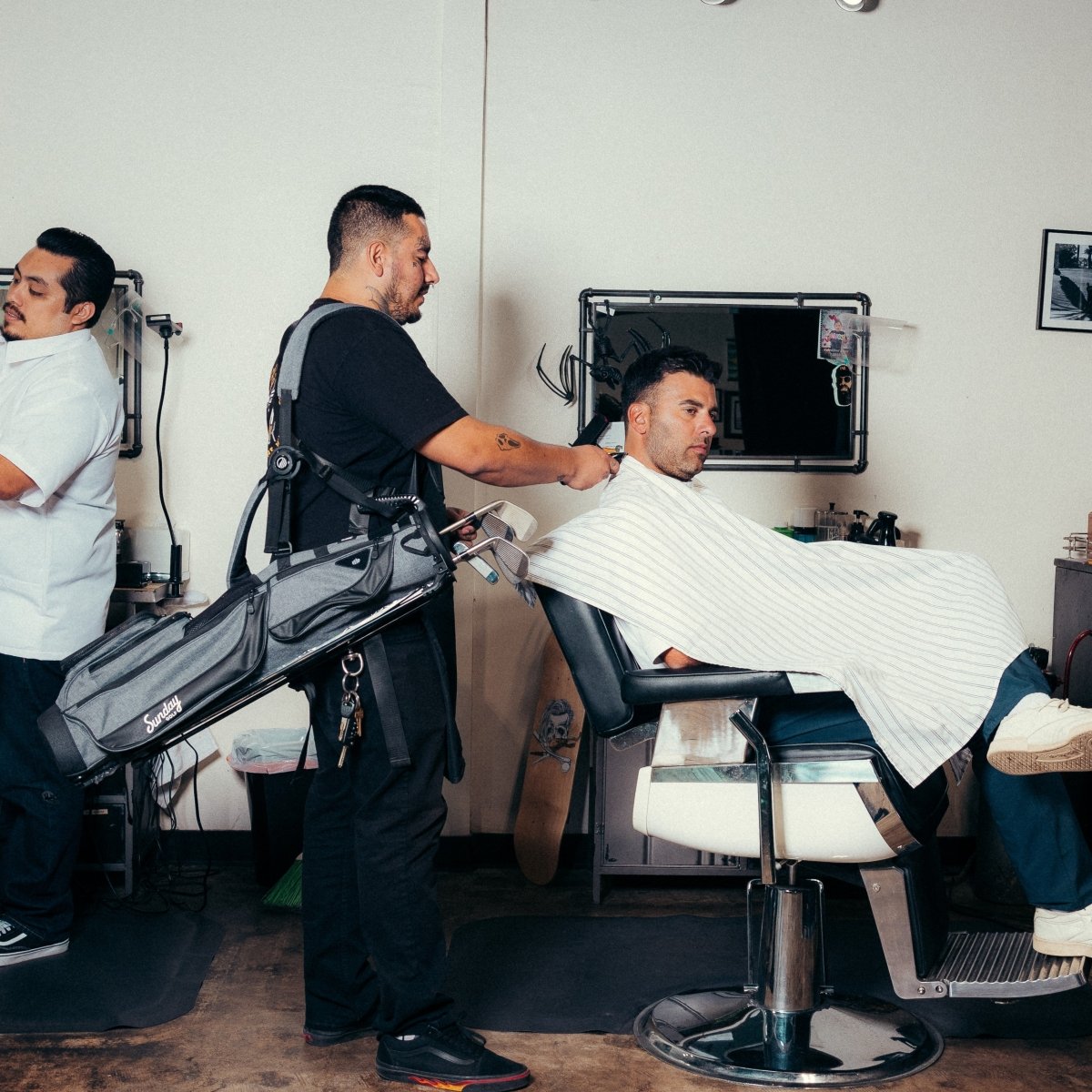 Unique Personalized LOMA XL | Heather Gray Carry Bag Customized Golf Bag XL Gifts for Men by Groovy Guy