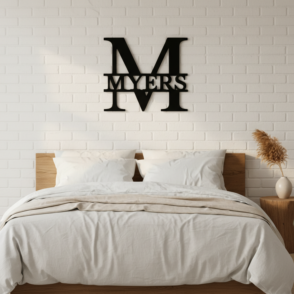 Heritage Monogram Metal Sign