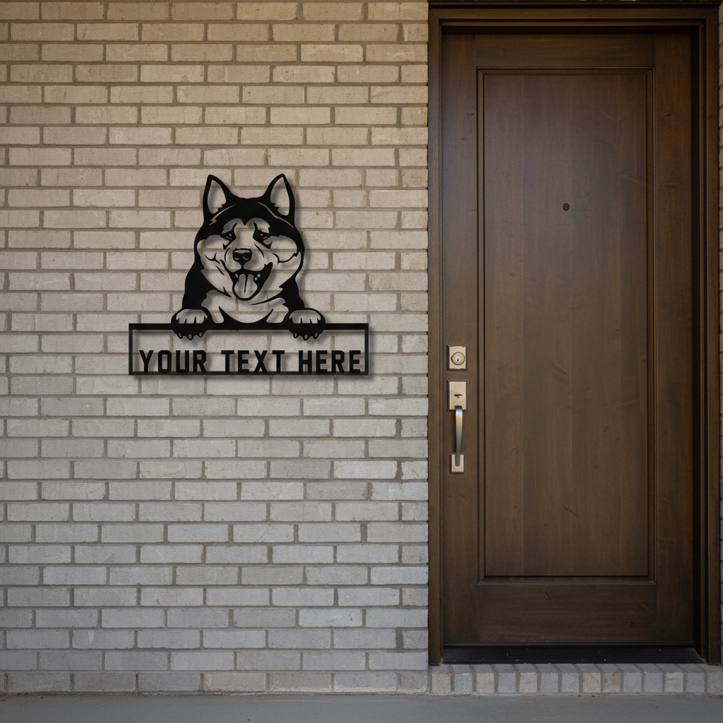 Custom Dog Metal Sign