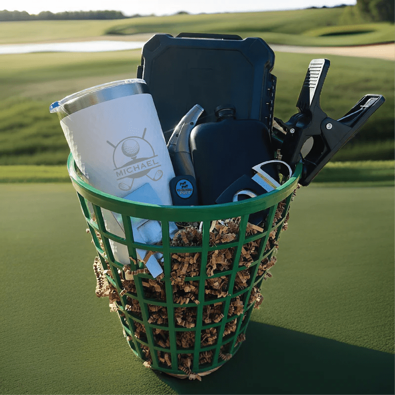 Unique Personalized Cigar Lovers Golf Gift Basket Customized Golf Accessory Sets Gifts for Men by Groovy Guy