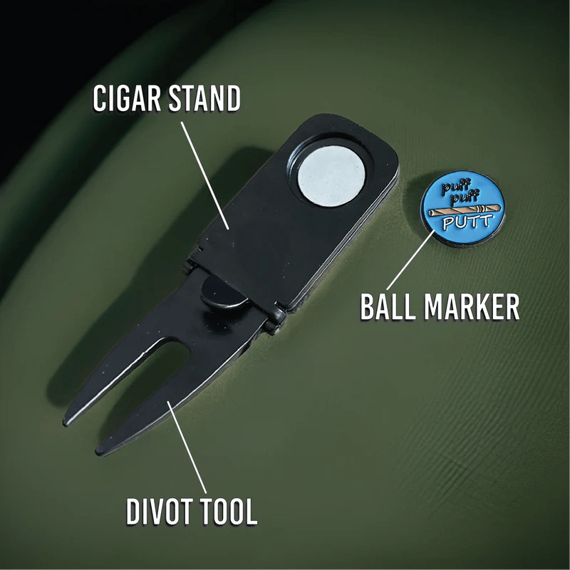 Unique Personalized Cigar Lovers Golf Gift Basket Customized Golf Accessory Sets Gifts for Men by Groovy Guy