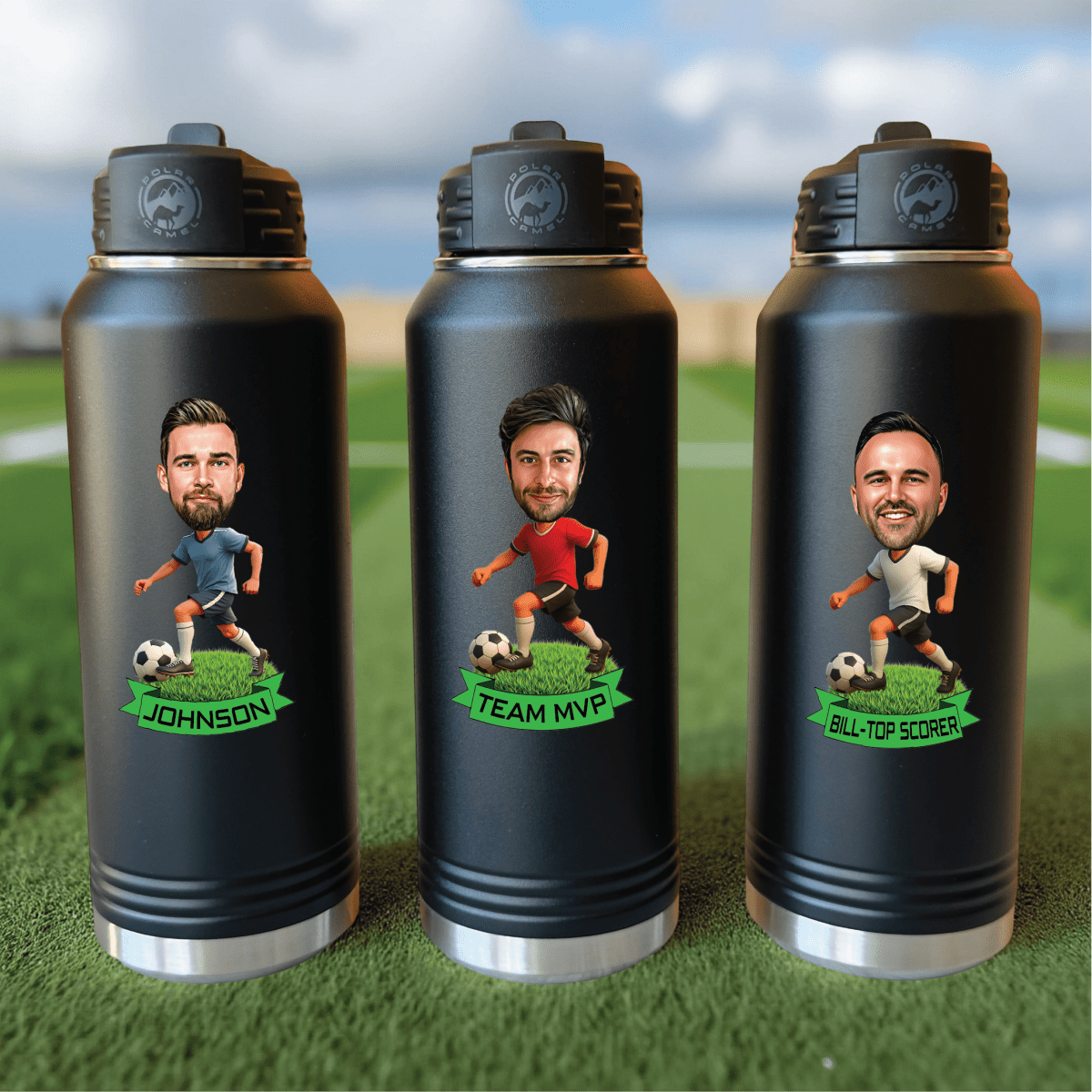 Unique Personalized Full 90 Hydration - Custom Water Bottle Customized Gifts for Men by Groovy Guy