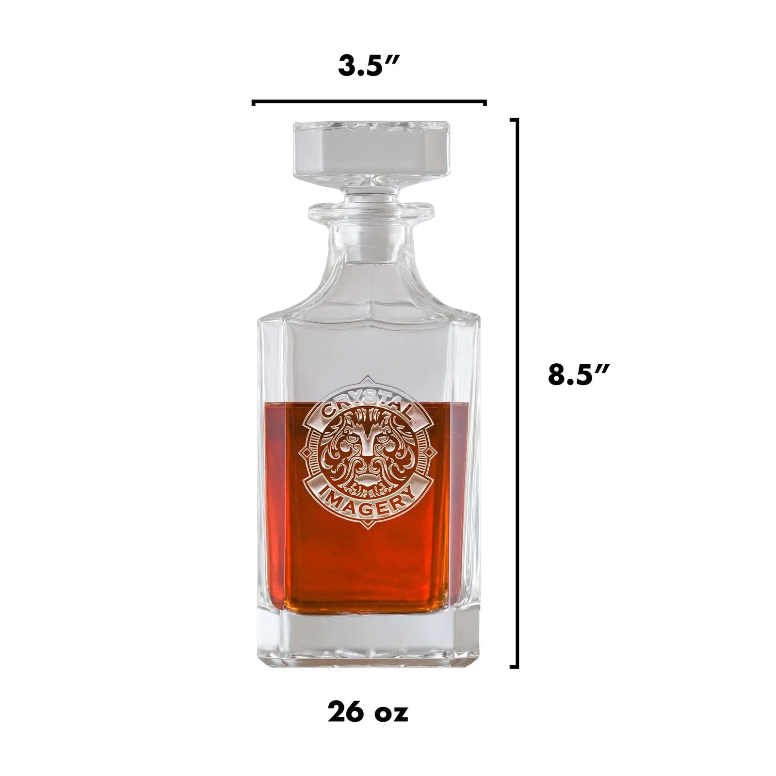 Crystal Personalized Logo Whiskey Decanter Set