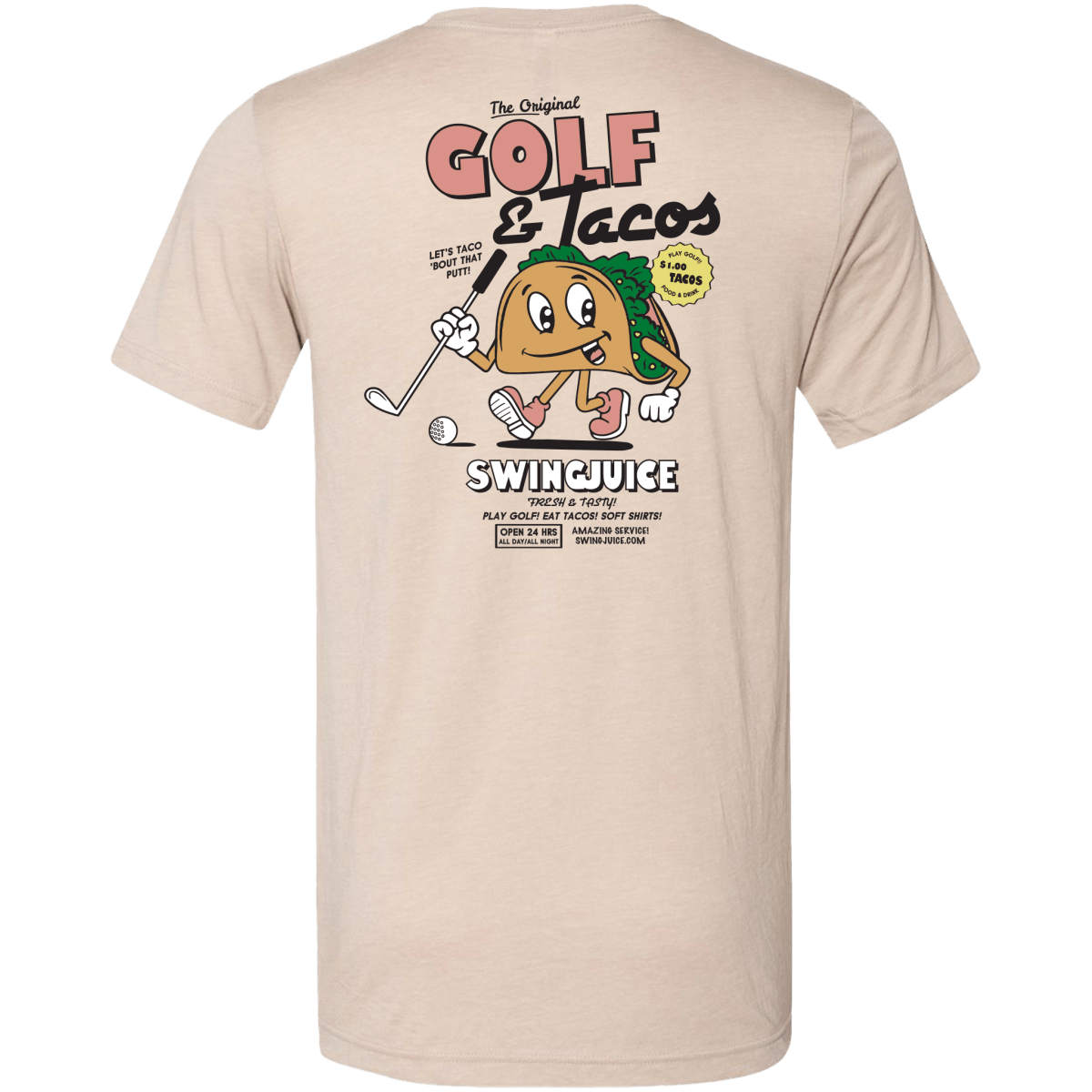 Unique Personalized Golf & Tacos The Sequel Unisex T-Shirt Customized Golf Gifts for Men by Groovy Guy