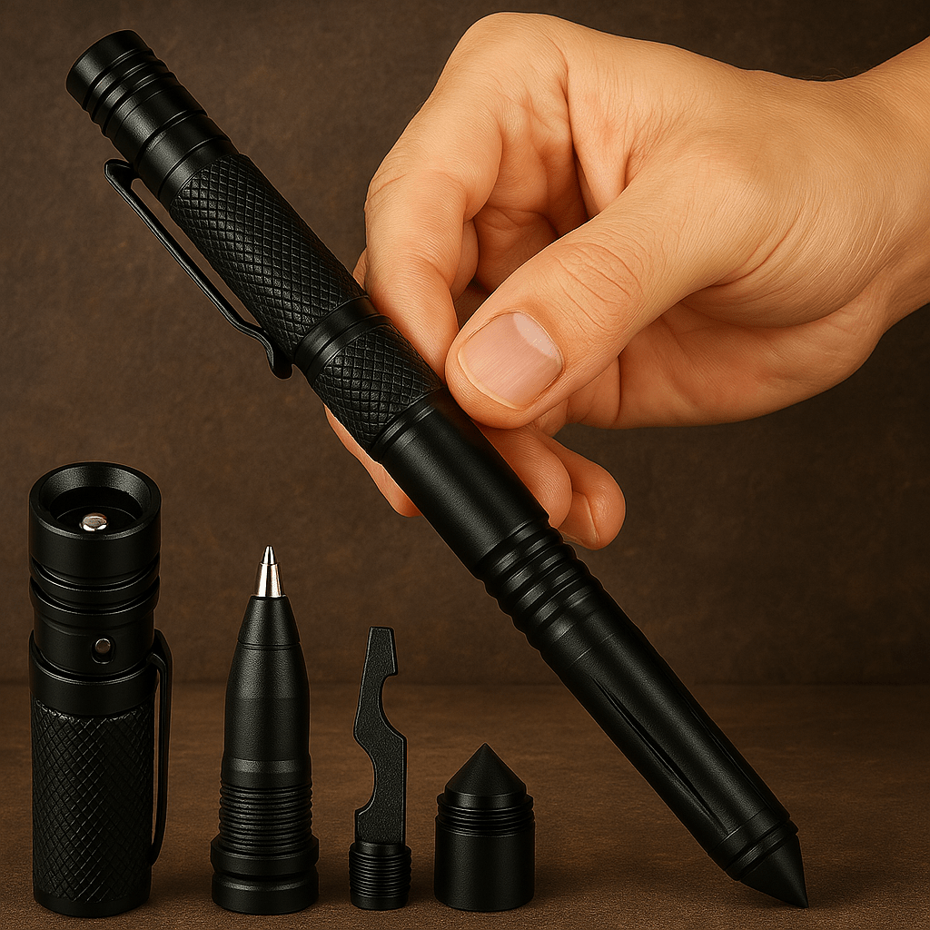 Tactical Pen Multi-Tool | Personalized 9-in-1 EDC Pen - Groovy Guy Gifts