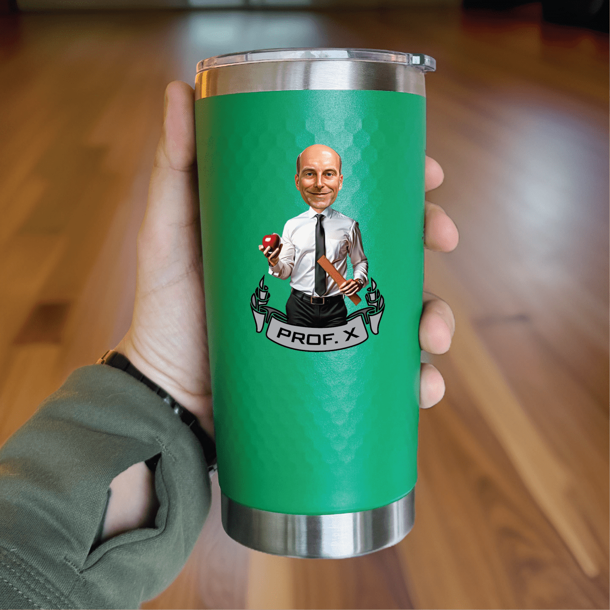 Unique Personalized A+ Teacher Tumbler Customized Gifts for Men by Groovy Guy