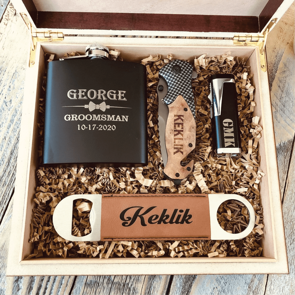 Unique Personalized TerManator Groomsmen Gift Box Customized Groomsmen Gifts Gifts for Men by Groovy Guy