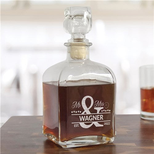 Engraved Love & Unity Decanter