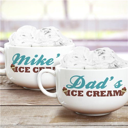 Unique Personalized Giant Personalized Ice - cream Bowl Customized Gifts for Men by Groovy Guy