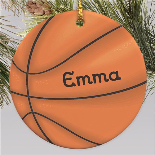Unique Personalized Personalized Basketball Ornament Customized Holiday Ornaments Gifts for Men by Groovy Guy