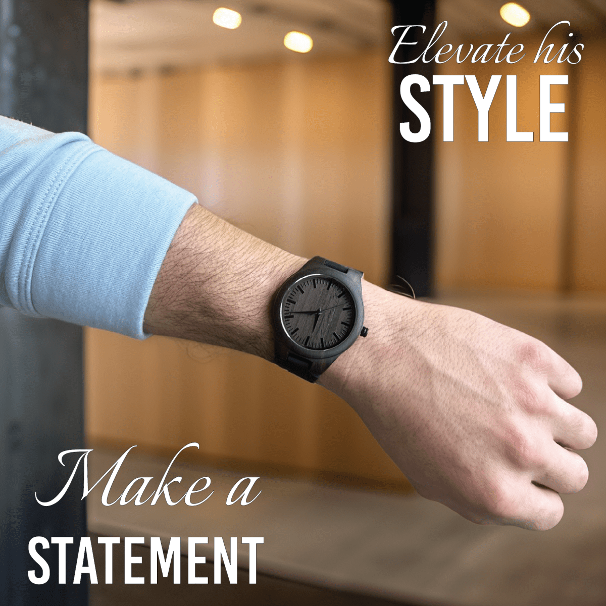 Personalized Keepsake Wood Watch Groovy Guy Gifts