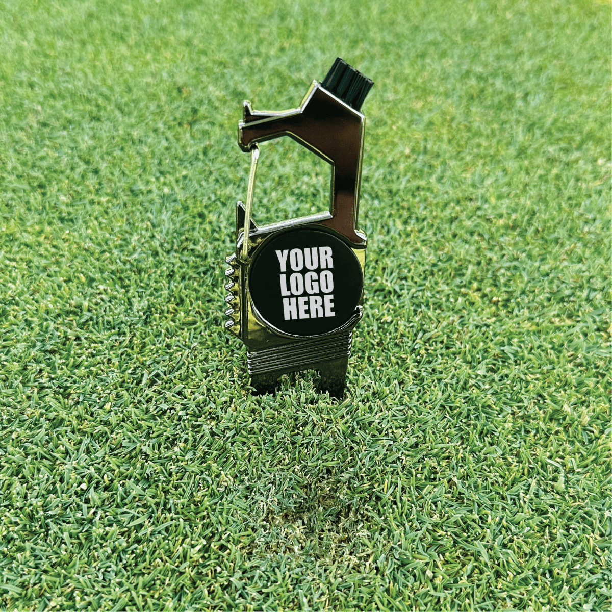 Unique Personalized 5 - in - 1 Golf Multi Tool with Custom Logo Customized Golf Gifts for Men by Groovy Guy