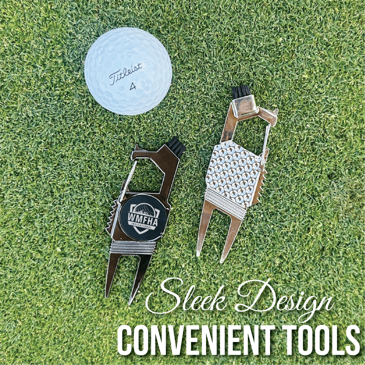 Unique Personalized 5 - in - 1 Golf Multi Tool with Custom Logo Customized Golf Gifts for Men by Groovy Guy