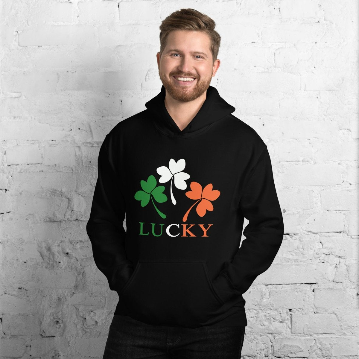 Unique Personalized Luck of the Irish Hoodie Customized Gifts for Men by Groovy Guy