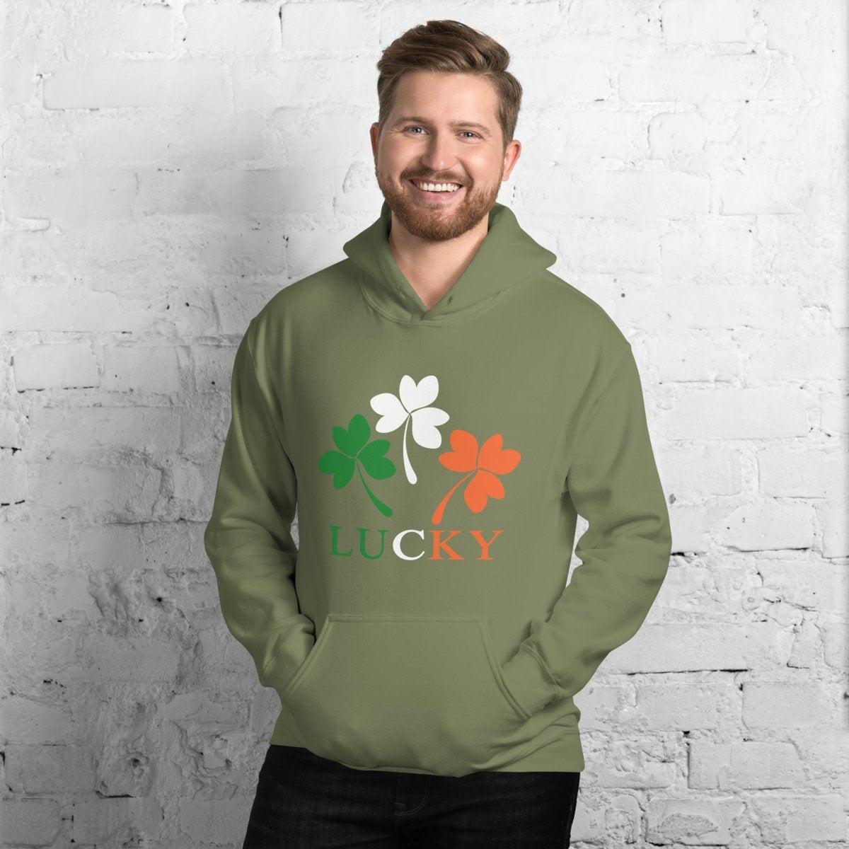 Unique Personalized Luck of the Irish Hoodie Customized Gifts for Men by Groovy Guy