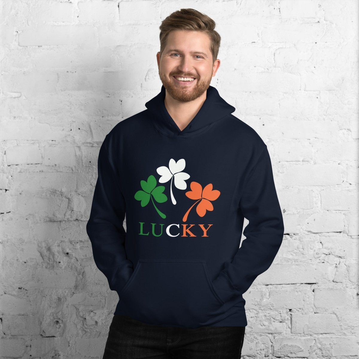 Unique Personalized Luck of the Irish Hoodie Customized Gifts for Men by Groovy Guy