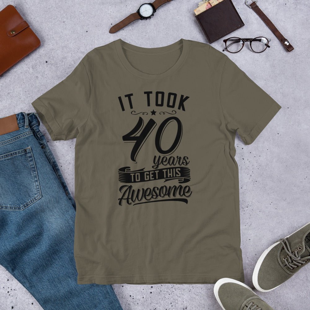 Unique Personalized 40th Birthday Shirt Customized Gifts for Men by Groovy Guy